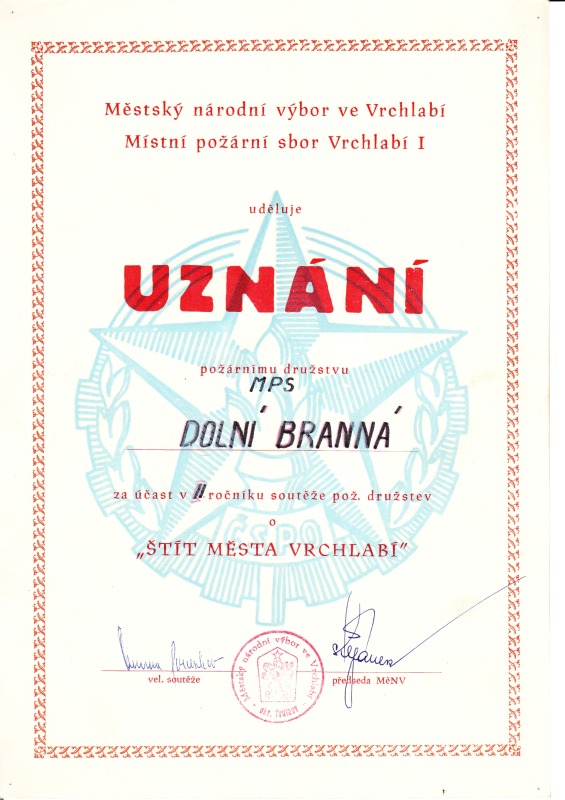 SDH DOLNI BRANNA - diplomy 1958 az 1976_06